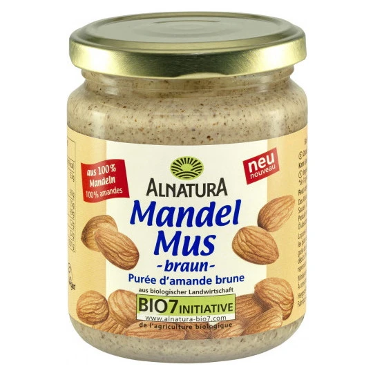 Alnatura Bio Mandelmus Braun 250G 3 Alnatura Bio Mandelmus Braun 250G
