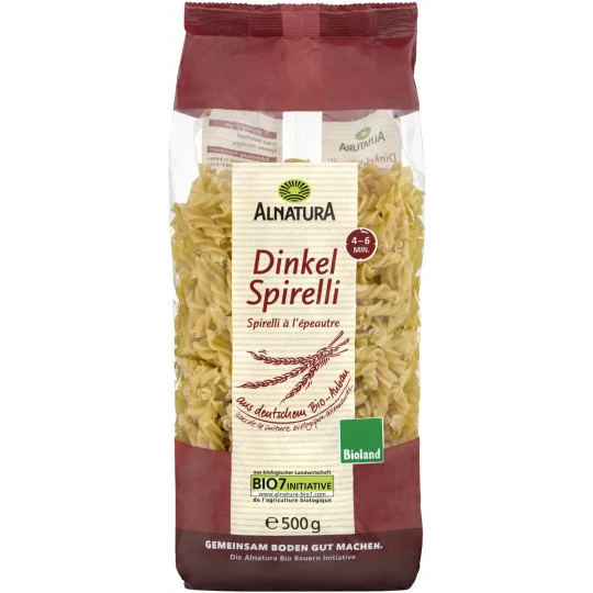 Alnatura Bio Dinkel Spirelli 500G 3 Alnatura Bio Dinkel Spirelli 500G