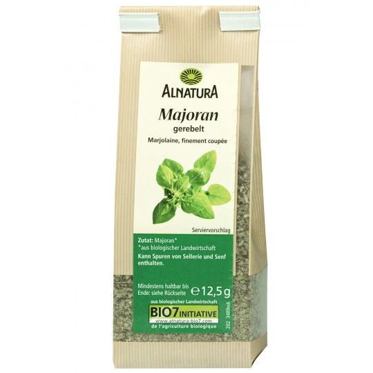 Alnatura Bio Majoran Gerebelt 12,5G 3 Alnatura Bio Majoran Gerebelt 12,5G