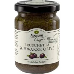 Alnatura Bio Bruschetta Schwarze Olive 130G