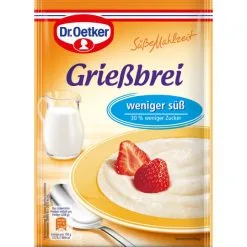 Dr. Oetker Grießbrei Weniger Süß 76G