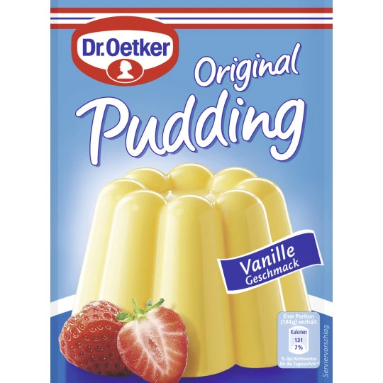 Dr. Oetker Original Puddingpulver Vanille 3 Dr. Oetker Original Puddingpulver Vanille