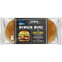 EDEKA 4 Brioche Burger Buns 250G