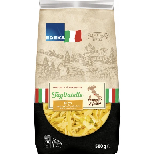EDEKA Italia Nudeln Tagliatelle Gelb 500G 3 EDEKA Italia Nudeln Tagliatelle Gelb 500G
