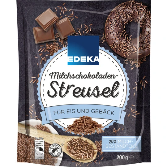 EDEKA Milchschokoladen-Streusel 200G 3 EDEKA Milchschokoladen-Streusel 200G