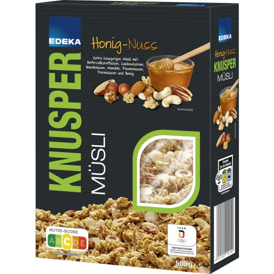 EDEKA Knusper Müsli Honig-Nuss 500G 3 EDEKA Knusper Müsli Honig-Nuss 500G