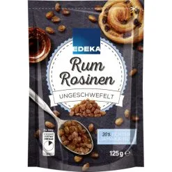 EDEKA Rum Rosinen Ungeschwefelt 125G