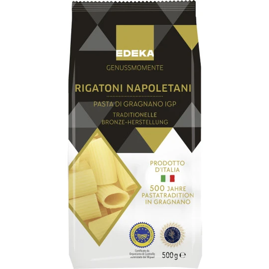 EDEKA Genussmomente Rigatoni Napoletani 500G 3 EDEKA Genussmomente Rigatoni Napoletani 500G