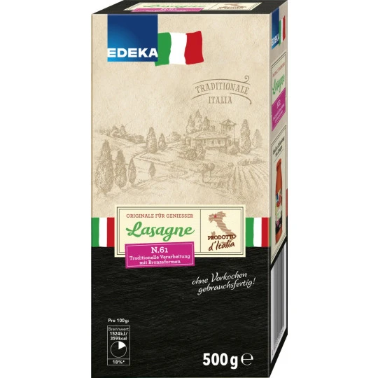 EDEKA Italia Nudeln Lasagne 500G 3 EDEKA Italia Nudeln Lasagne 500G