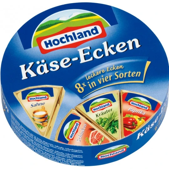 Hochland Käse-Ecken 8ST 200G 3 Hochland Käse-Ecken 8ST 200G