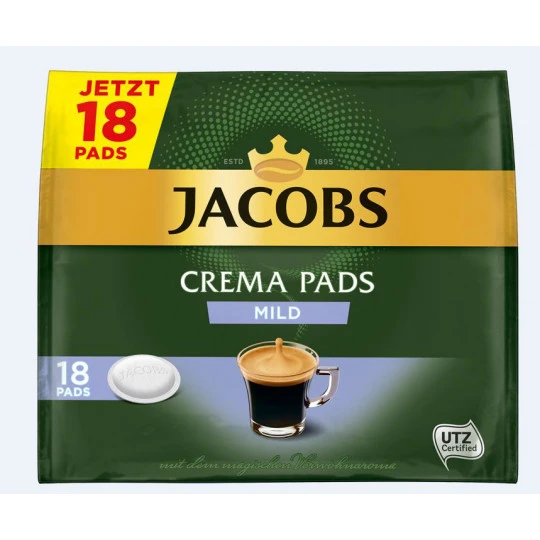 Jacobs Kaffeepads Mild 18ST 118G 3 Jacobs Kaffeepads Mild 18ST 118G