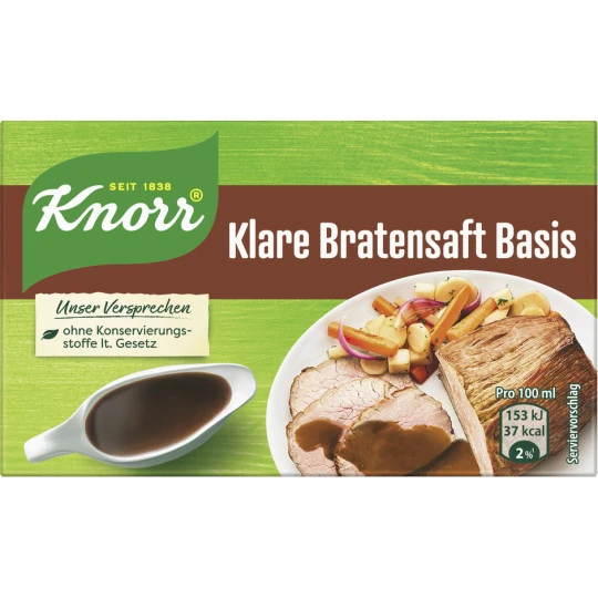 Knorr Klare Bratensaft Basis 80G 3 Knorr Klare Bratensaft Basis 80G