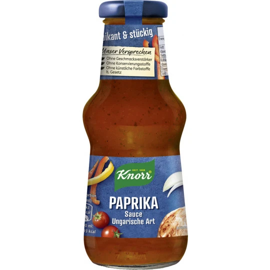Knorr Paprika Sauce Ungarische Art 250ML 3 Knorr Paprika Sauce Ungarische Art 250ML