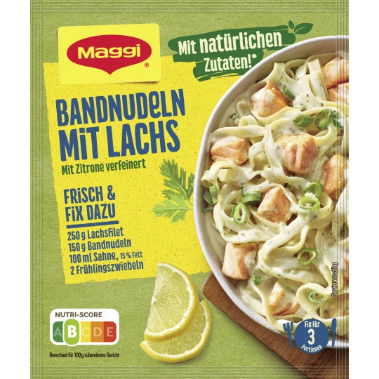 Maggi Bandnudeln Mit Lachs 40G 3 Maggi Bandnudeln Mit Lachs 40G