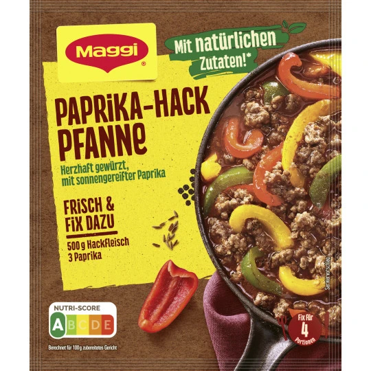 Maggi Paprika-Hack Pfanne 42G 3 Maggi Paprika-Hack Pfanne 42G