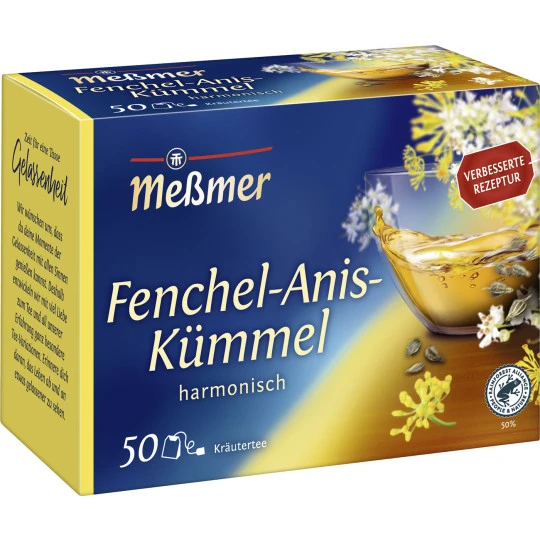 Meßmer Fenchel-Anis-Kümmel-Tee 50ST 100G 3 Meßmer Fenchel-Anis-Kümmel-Tee 50ST 100G