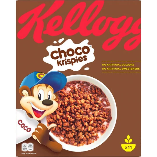 Kelloggs Choco Krispies 330G 3 Kelloggs Choco Krispies 330G