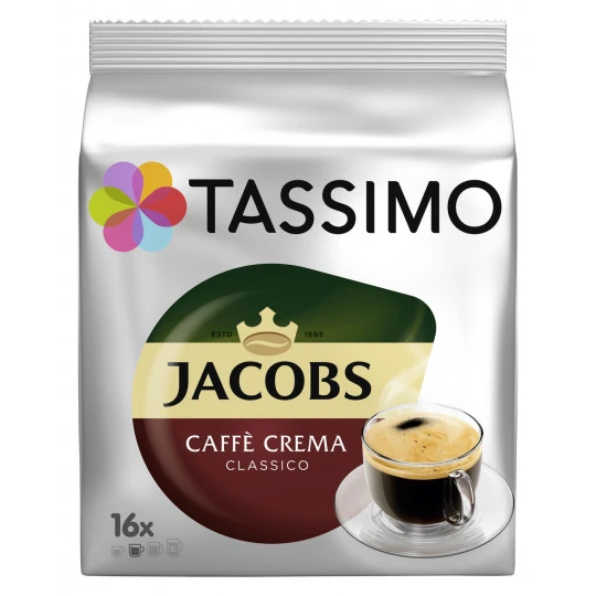 Tassimo Jacobs Caffé Crema Classico 16ST 112G 3 Tassimo Jacobs Caffé Crema Classico 16ST 112G