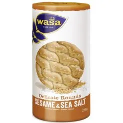 Wasa Delicate Rounds Sesame & Sea Salt 235G